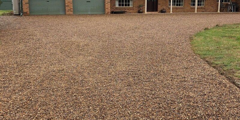 Pebbled Driveways